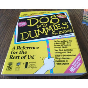 DOS For Dummies 2nd Edition By Dan Gookin (1993 IDG Books)